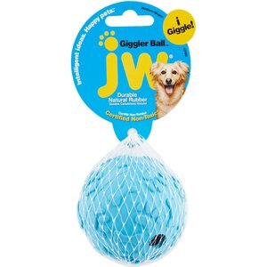 JW Pet Giggler Ball Squeaky Dog Toy, Color Varies, Medium