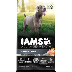 Iams Advanced Health Skin & Coat Chicken & Salmon Recipe Adult Dry Dog Food, 6-lb bag