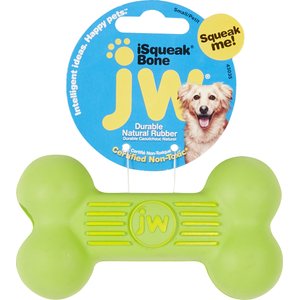 JW Pet iSqueak Bone Dog Toy, Color Varies, Small