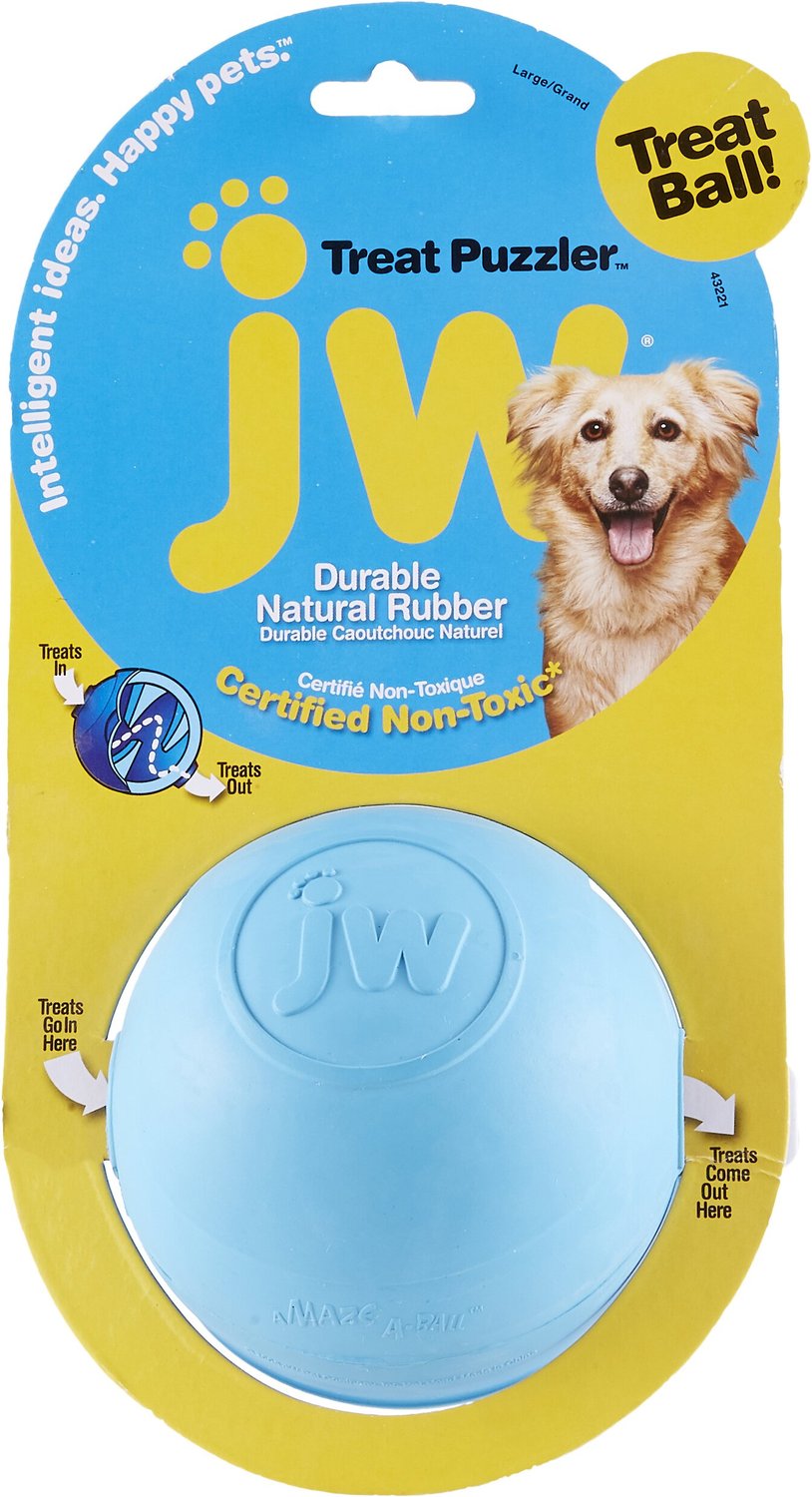 JW PET Treat Puzzler Ball Dog Toy, Color Varies, Large - Chewy.com