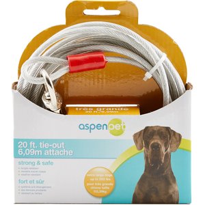Aspen Pet X-Large Tie-Out Cable, 20-ft