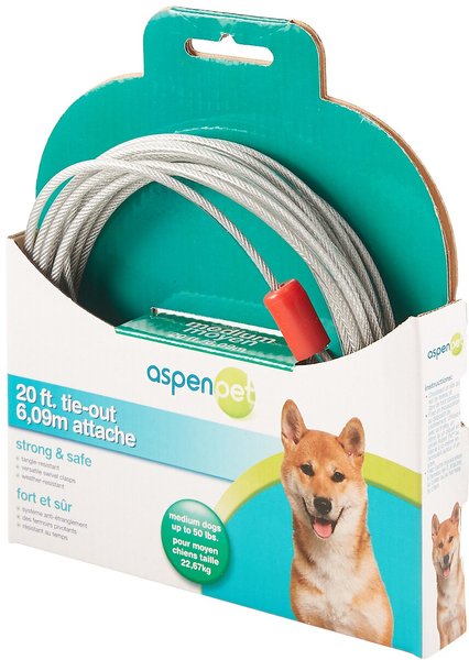 Aspen Pet Medium Tie-Out Cable, 20-ft slide 1 of 5