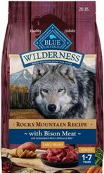 Blue Buffalo Wilderness Red Meat Bison Large Breed Adult Dry Dog Food, 28-lb bag