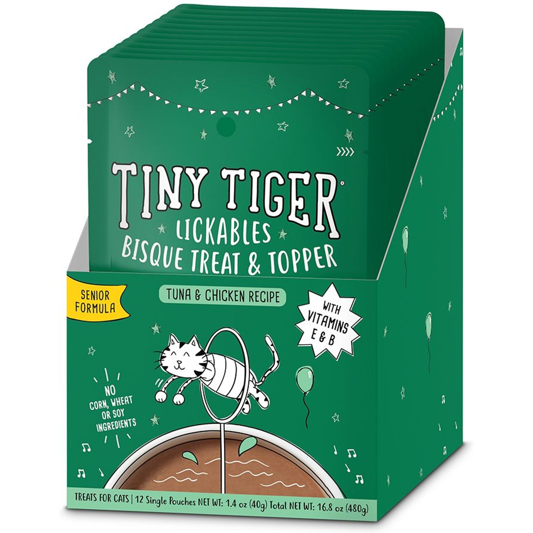 TINY TIGER Lickables Senior Formula Tuna Chicken Recipe