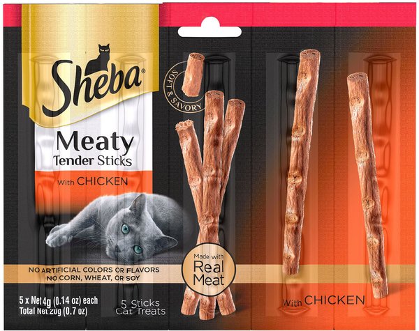 Sheba Meaty Tender Sticks Chicken Cat Treats, 50 count slide 1 of 5