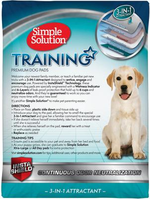 Show full view: Simple Solution Original Training Pads, 23" x 24", 50 count slide 2 of 10