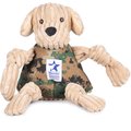 HuggleHounds Warrior Canine Connection Knottie Dog Toy, Large, Camo, Yellow Lab