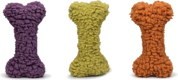 Charming Pet Tuffins Santa Bone Dog Toy, 2 pack
