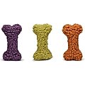 HuggleHounds HuggleFleece Bones Dog Toy Variety Pack, Large, 3 count