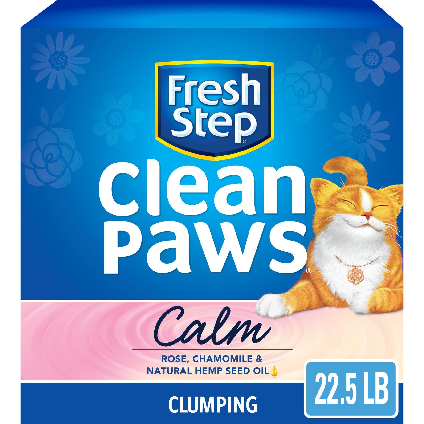 Fresh Step Clean Paws Febreeze Freshness Multi-Cat Litter, 22.5lb. Bag