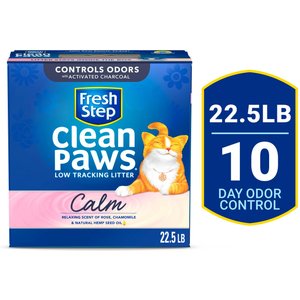 FRESH STEP Clean Paws Scented Clumping Clay Cat Litter 22.5 lb box Chewy