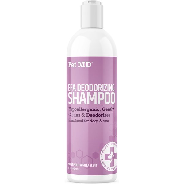 PET MD EFA Deodorizing & Hypoallergenic Shampoo for Cats & Dogs, 16fl