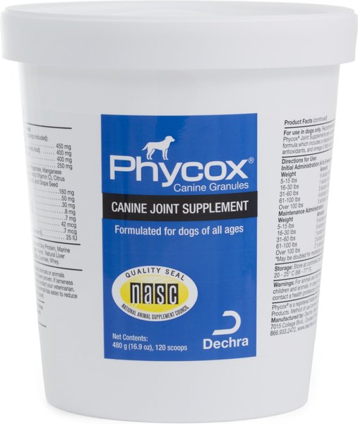 Phycox Powder Joint Supplement for Dogs, 16.9-oz tub slide 1 of 4