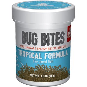 Fluval Fl Bug Bites Tropical Freshwater Formula Small Granules Fish Food, 1.6-oz