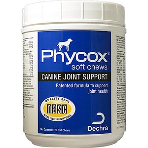 Phycox Soft Chews Joint Supplement for Dogs, 120 count