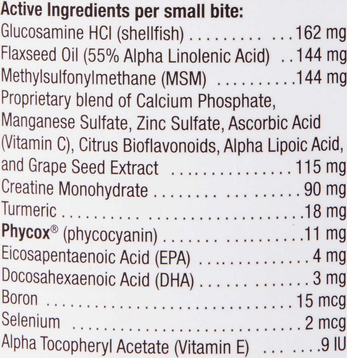 Phycox clearance small bites