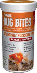 Fluval Bug Bites Goldfish Formula Flakes Fish Food, 3.17-oz