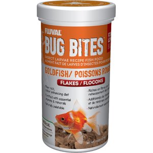 Fluval Bug Bites Goldfish Formula Flakes Fish Food, 3.17-oz