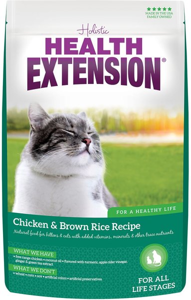 Health Extension Chicken & Brown Rice Recipe Dry Cat Food, 4-lb bag slide 1 of 8
