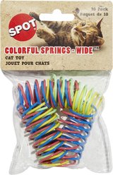 Ethical Pet Wide Durable Heavy Gauge Plastic Colorful Springs Cat Toy slide 2 of 5