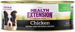 Health Extension Grain-Free Chicken Canned Dog Food, 5.5-oz, case of 24