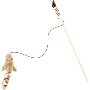 ETHICAL PET Gone Fishin' Teaser Wand Cat Toy, Color Varies 