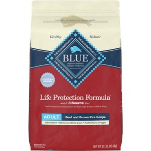 BLUE BUFFALO Life Protection Formula Adult Fish Brown Rice Recipe Dry Dog Food 30 lb bag bundle of 2 Chewy