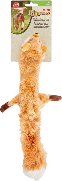 Ethical Pet Skinneeez Forest Series Fox Stuffing-Free Squeaky Plush Dog Toy, 14-in slide 1 of 3