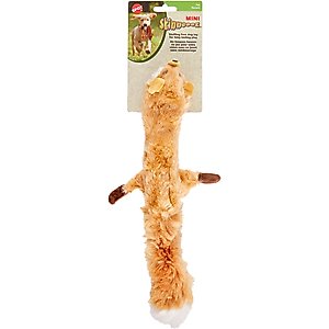 Ethical Pet Skinneeez Forest Series Fox Stuffing-Free Squeaky Plush Dog Toy, 14-in