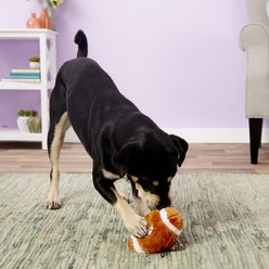 Ethical Pet Football Squeaky Plush Dog Toy slide 2 of 5