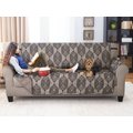 Couch Guard Sofa Furniture Protector, Damask Black Taupe, Large