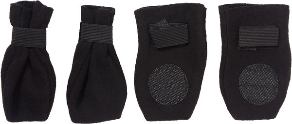 Ethical Pet Fashion Lookin' Good Fleece Boots, Black Arctic, 4 count, X-Small slide 1 of 6