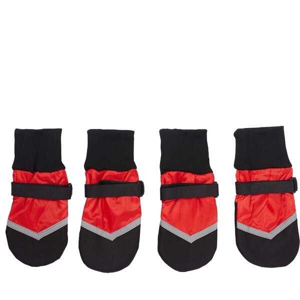 BARK BRITE All Weather Reflective Neoprene Dog Boots, 4 count, XLarge