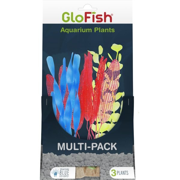 GLOFISH Fluorescent Aquarium Plant, 3 count