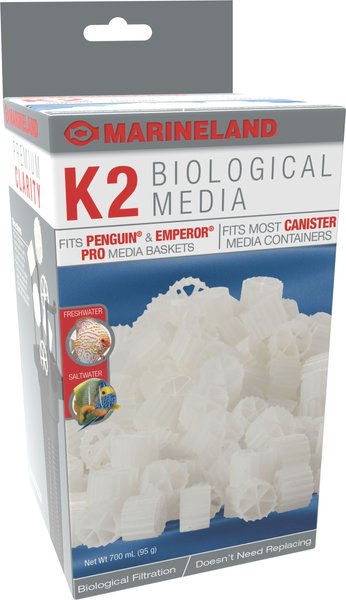 Biological media outlet for aquarium filter