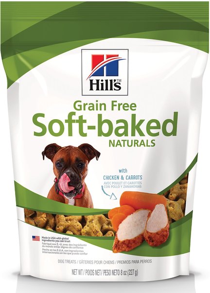 Hill's Grain-Free Soft-Baked Naturals with Chicken & Carrots Dog Treats, 8-oz bag slide 1 of 10