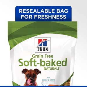 Hill's Grain-Free Soft-Baked Naturals with Chicken & Carrots Dog Treats, 8-oz bag