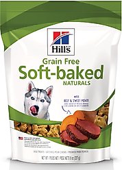 Hill's Grain-Free Soft-Baked Naturals with Beef & Sweet Potatoes Dog Treats, 8-oz bag