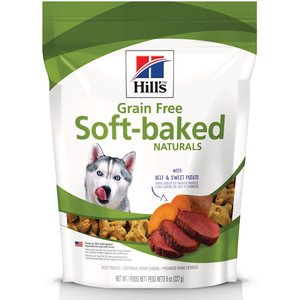 Hill's Grain-Free Soft-Baked Naturals with Beef & Sweet Potatoes Dog Treats, 8-oz bag