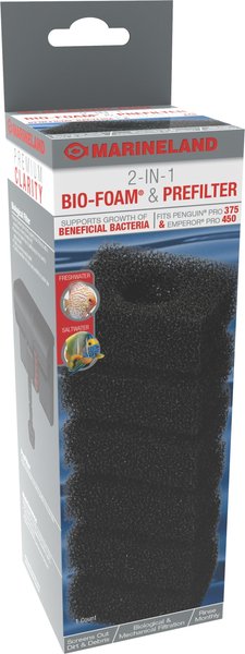 Marineland 2-In-1 Penguin Pro 375 & Emperor Pro 450 Aquarium Bio-Foam &PreFilter