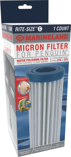 Marineland Pro 275 & 375 Micron Filter Water Polishing Cartridge