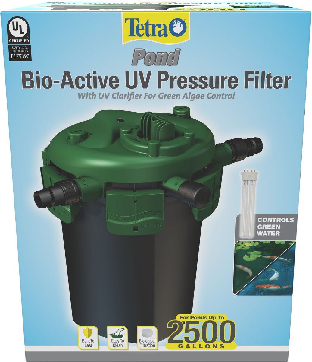 TETRA BP2500 BioActive Pressure Filter with 18 watt UV Clarifier, 2500