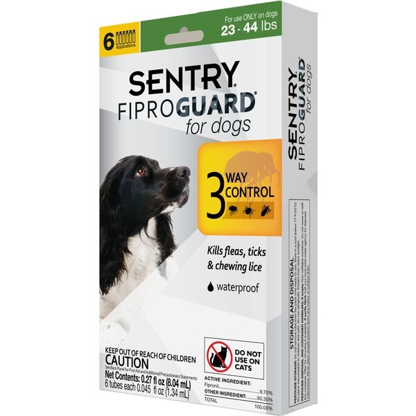Sentry FiproGuard Flea & Tick Spot Treatment for Dogs, 89-132 lbs