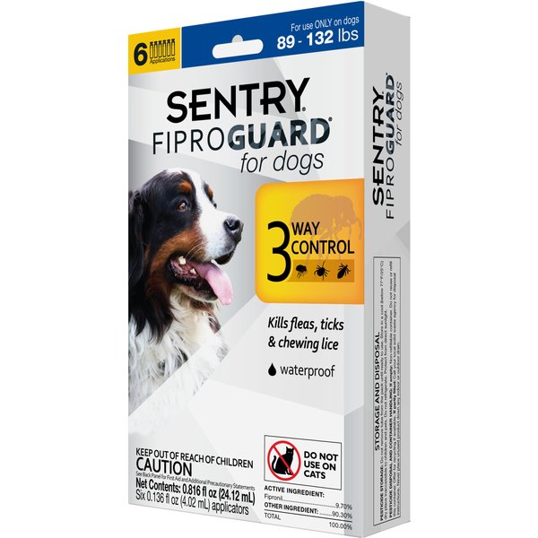 Sentry fiproguard topical flea and tick for clearance dogs