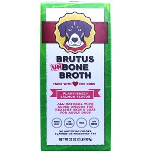 Brutus Broth Vegetable Broth Salmon Flavor Grain-Free Dog Food, 32-oz bag