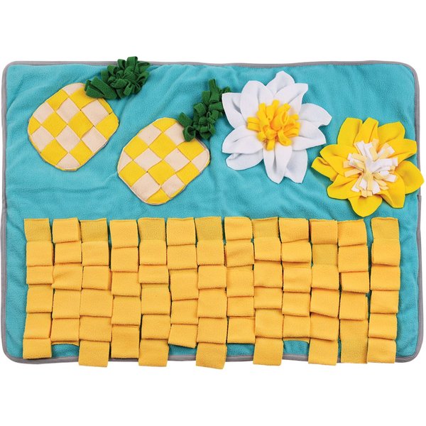 Pineapple Snuffle Mat for Dogs with Non-Slip Backing and Deep