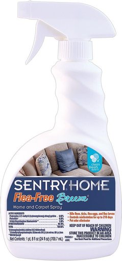 Sentry Home Flea-Free Breeze Home & Carpet Spray, 24-oz bottle