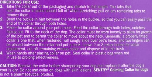 Show full view: Sentry HC Good Behavior Pheromone Dog Calming Collar, 3 count slide 7 of 9