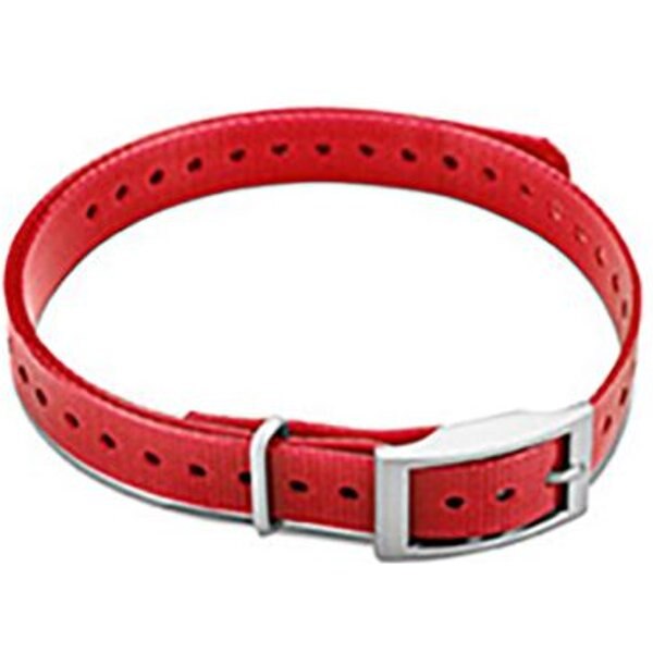 GARMIN Adjustable Collar Replacement Strap, Large, Red