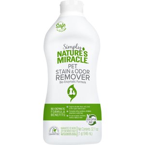 Simply Nature's Miracle Pet Stain & Odor Remover, 32-oz bottle